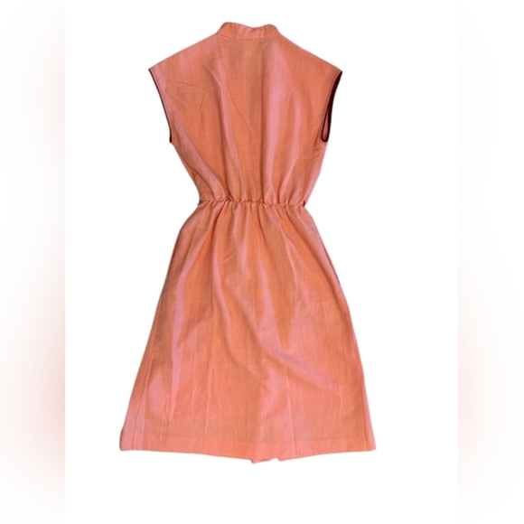 Algo Vintage Dress Pink Midi Size 11 GUC ( missing belt) - Picture 5 of 9